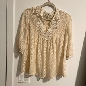 Paper Crane champagne blouse